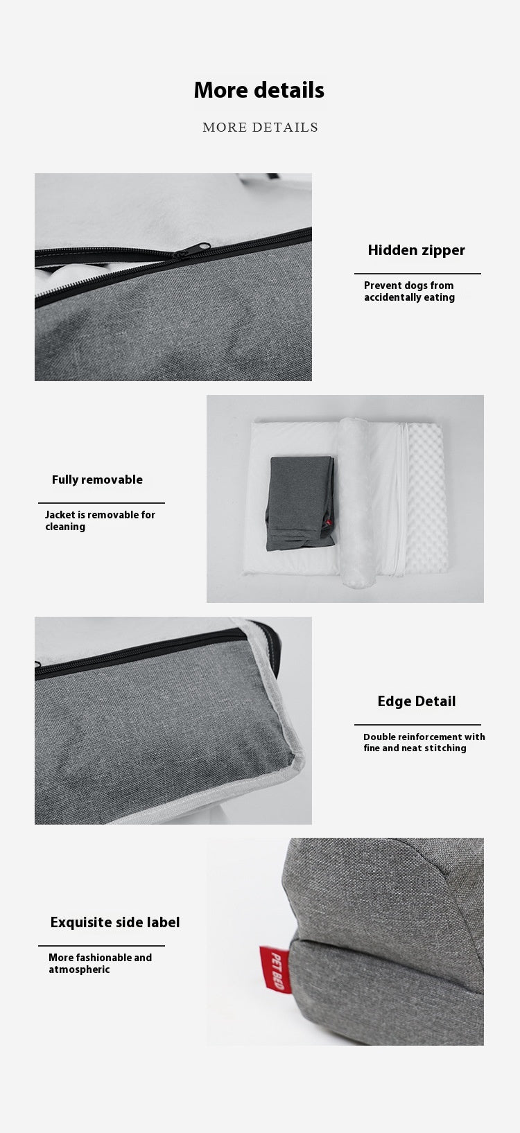 Orthopedic Dog Bed | 25D Memory Sponge | Waterproof & Removable Cover