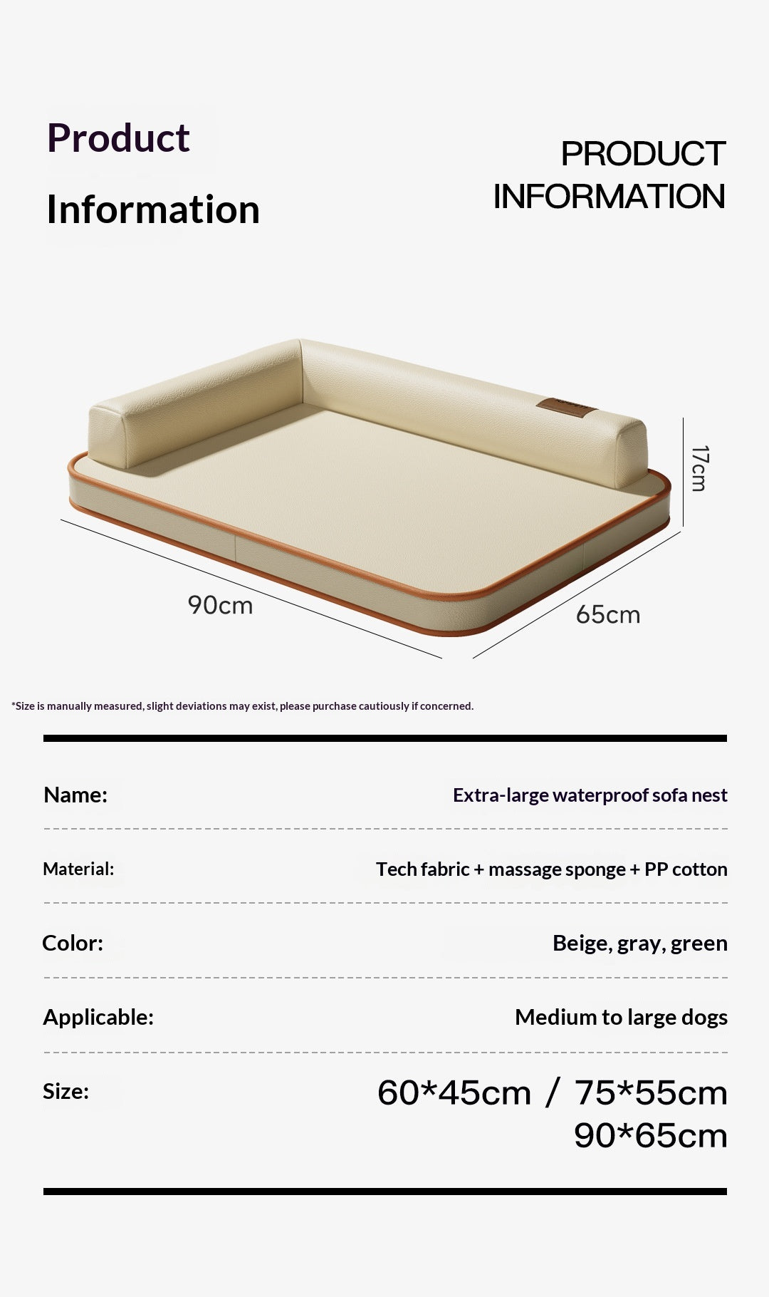 The Comfort Bed | 3D Egg Core | All Seasons | L, XL, 2XL