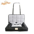 Waterproof Dog Car Seat Bed with Removable Cover & Safety Belt