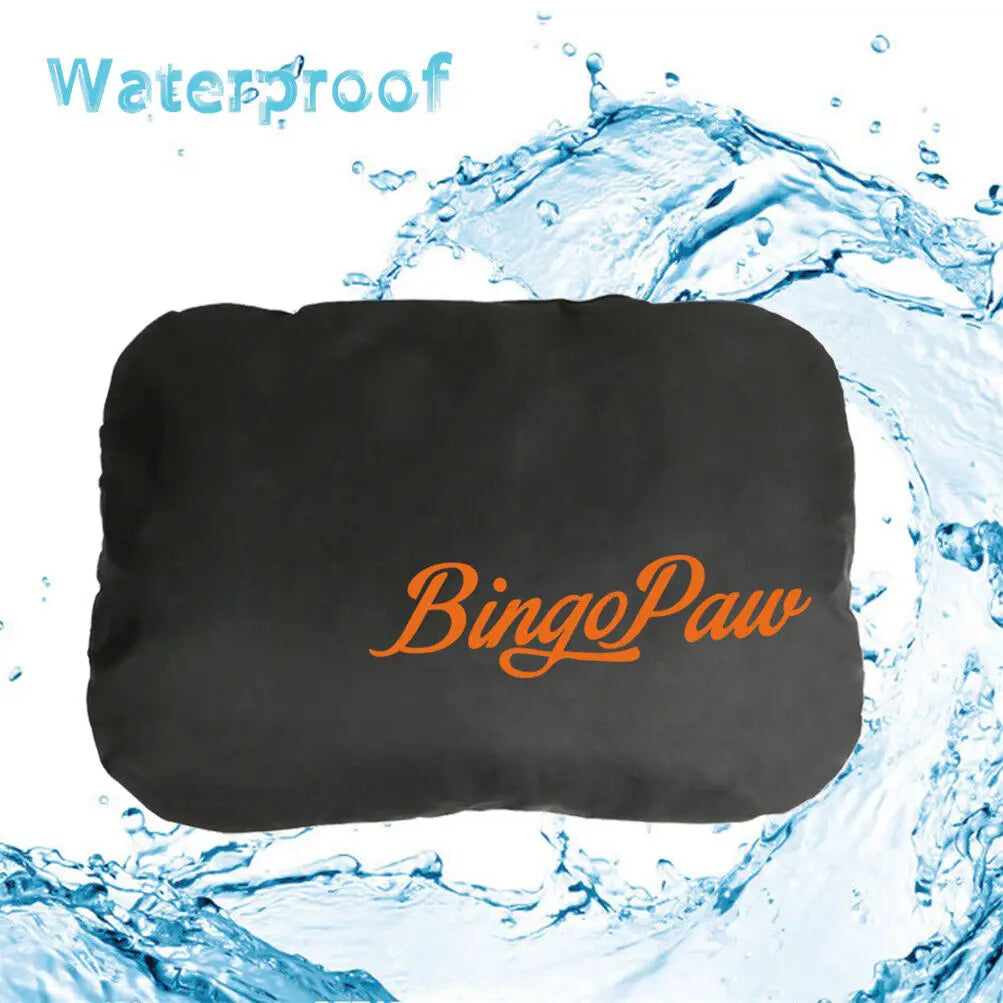 Waterproof Oxford Dog Bed with Removable Cushion | L & XL