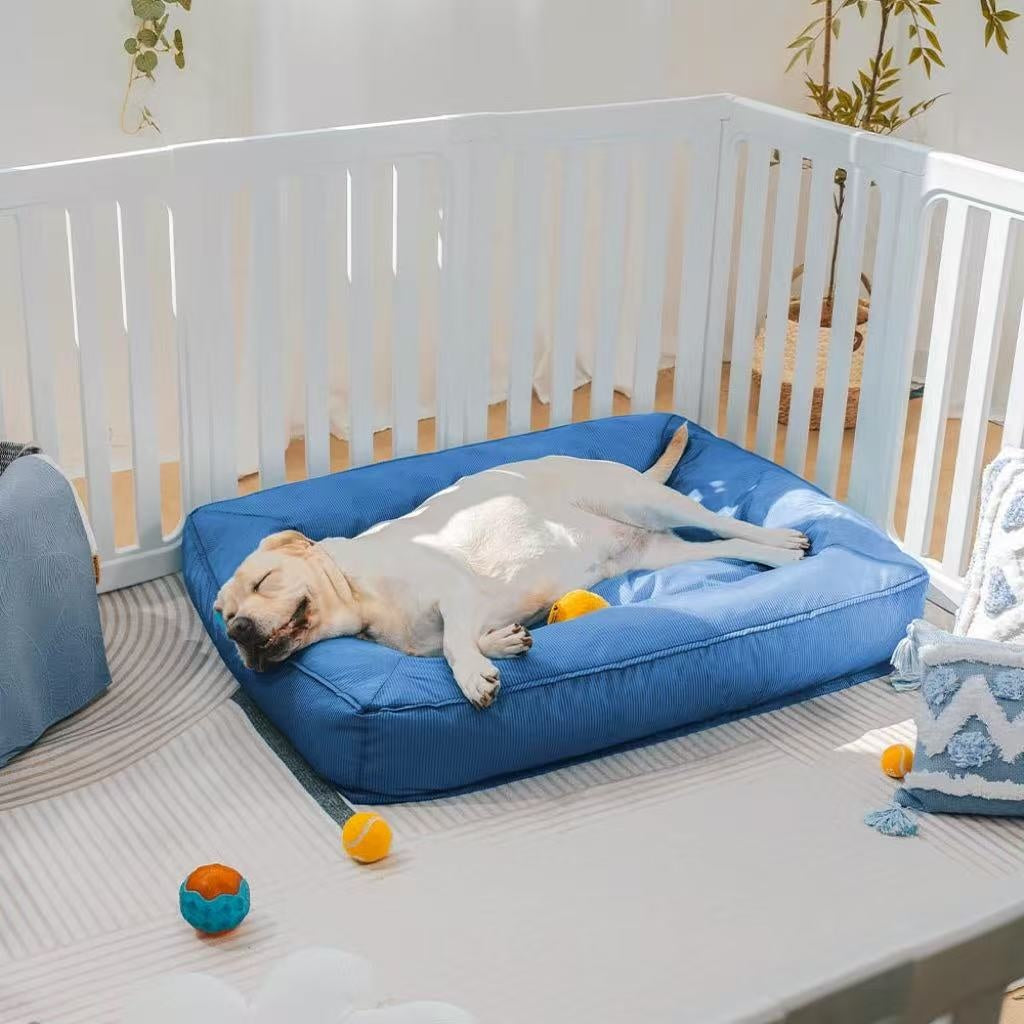 Waterproof Oxford Cloth Dog Bed — Tear-Resistant Full Surround Bolster