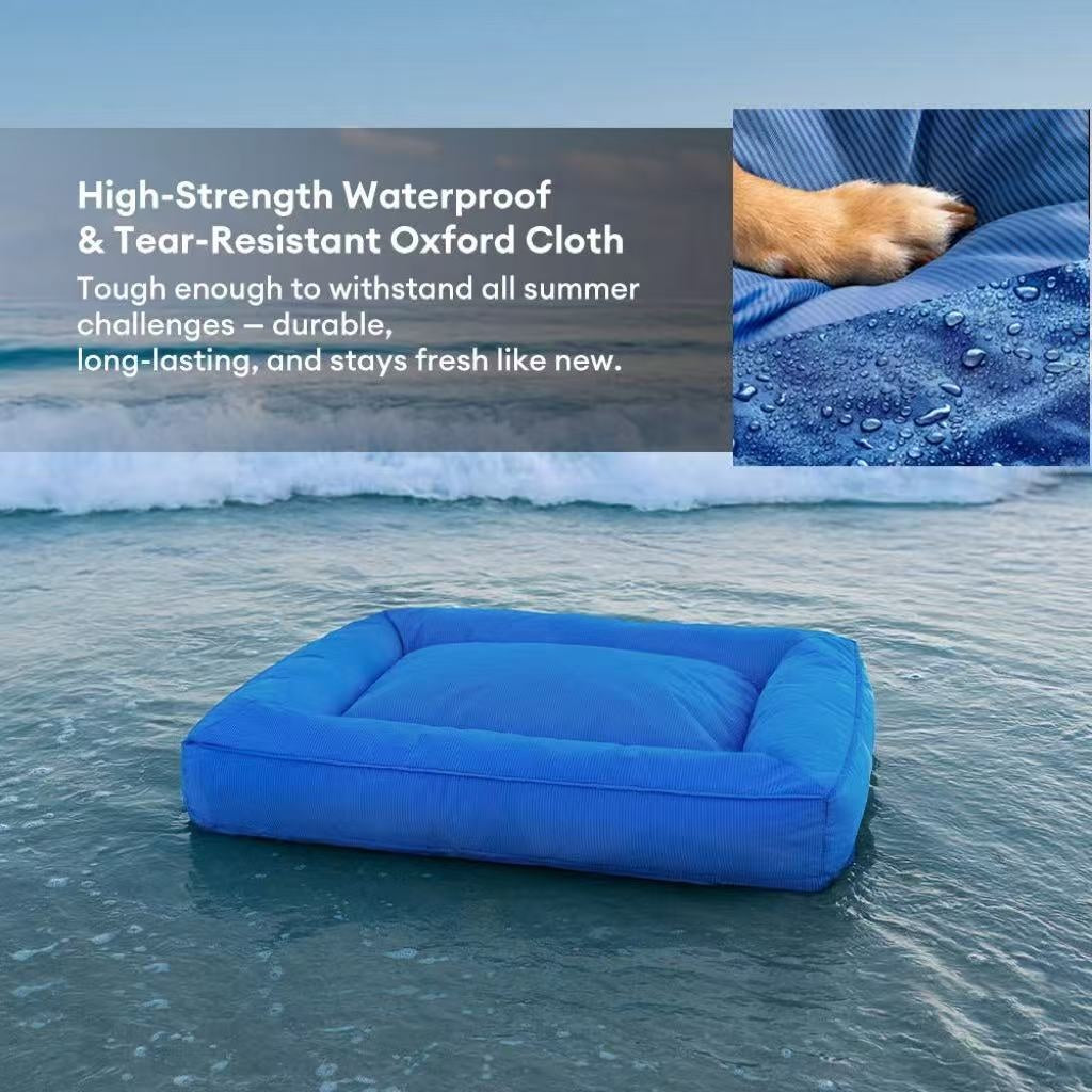 Waterproof Oxford Cloth Dog Bed — Tear-Resistant Full Surround Bolster