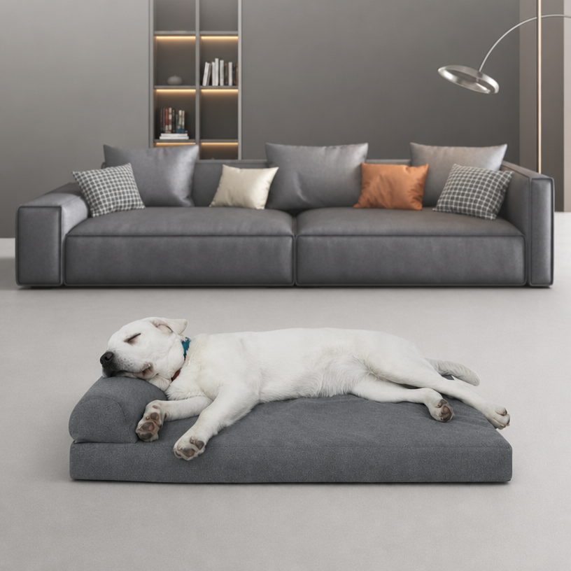 Orthopedic Dog Bed | 25D Memory Sponge | Waterproof & Removable Cover