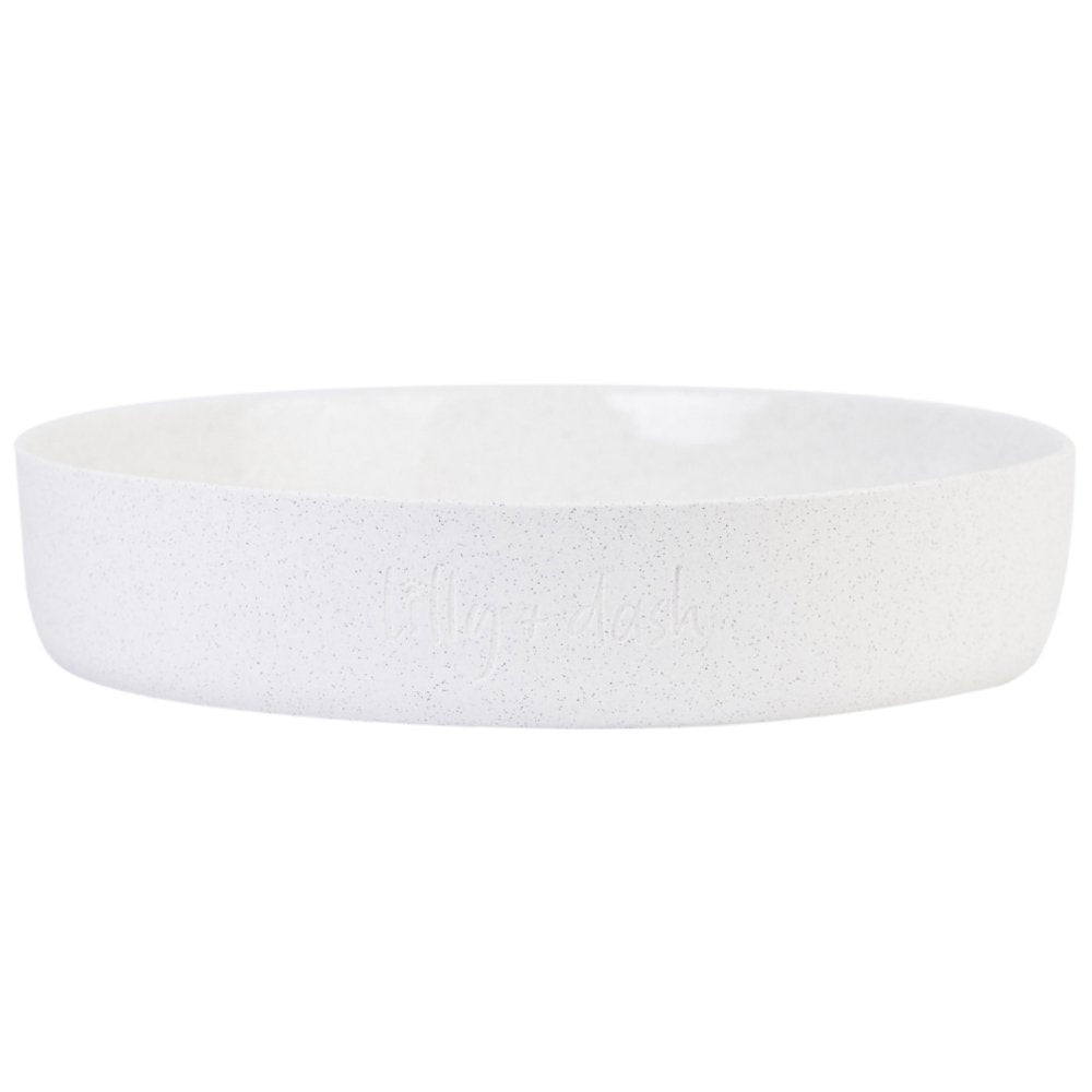outdoor-water-bowl-milk-speckle-545405 - Pet Centric