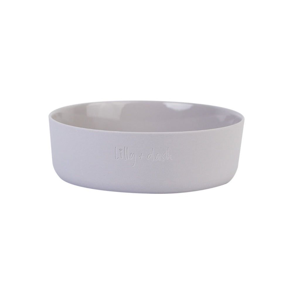 Lilly + Dash Ceramic Dog Bowl | Minimalist Design
