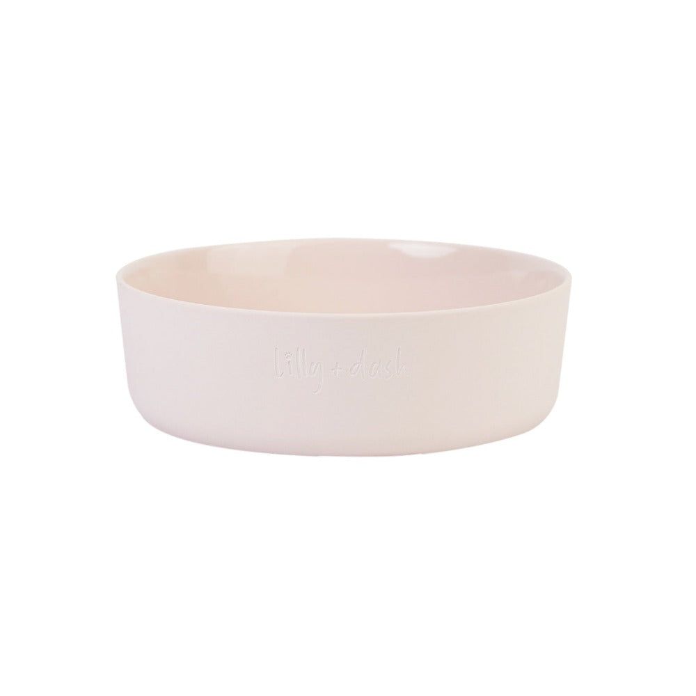 Lilly + Dash Ceramic Dog Bowl | Minimalist Design