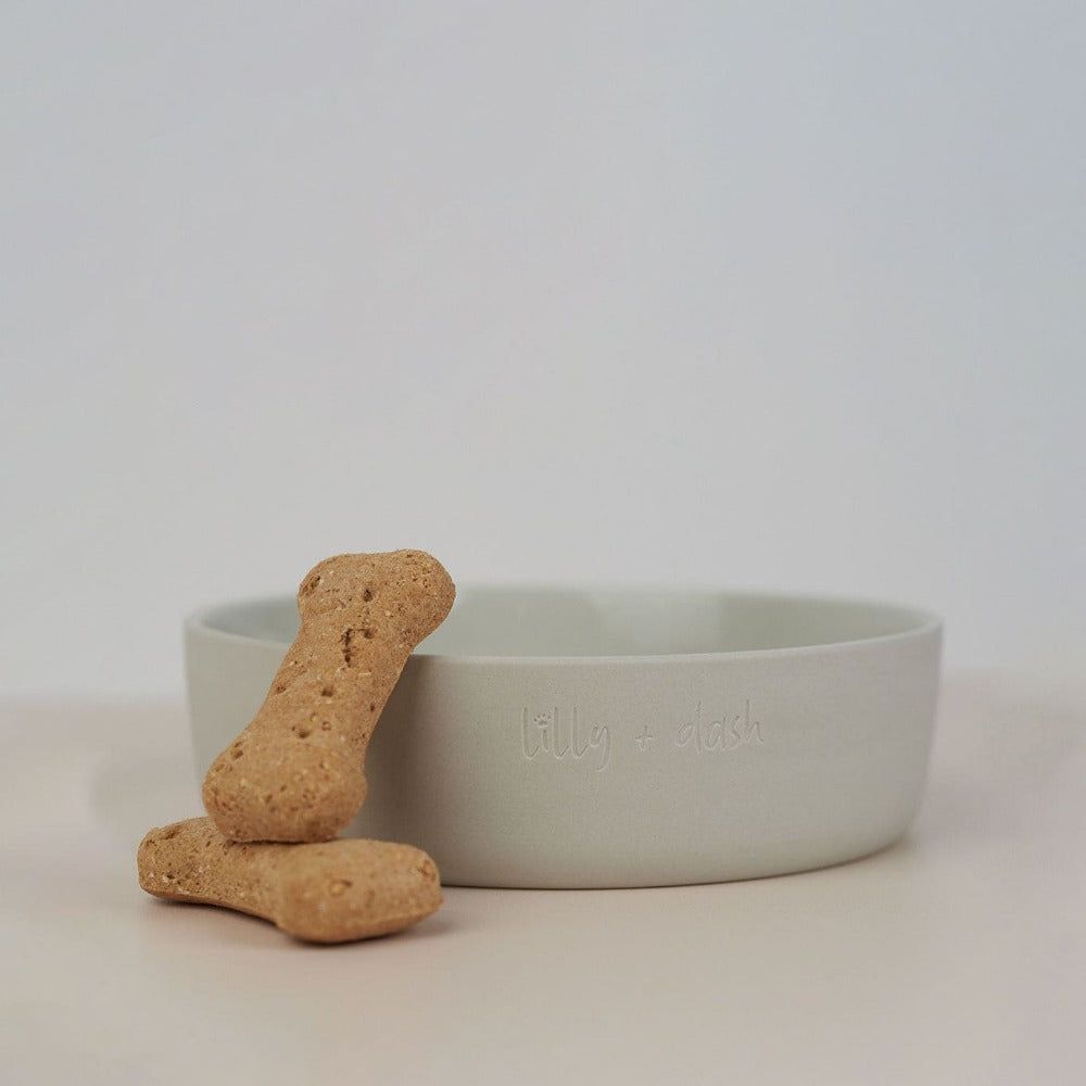 Lilly + Dash Ceramic Dog Bowl | Minimalist Design