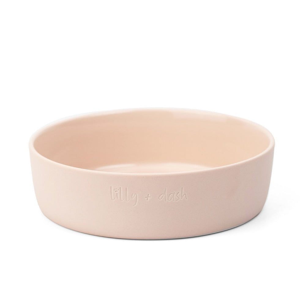 Lilly + Dash Ceramic Dog Bowl | Minimalist Design