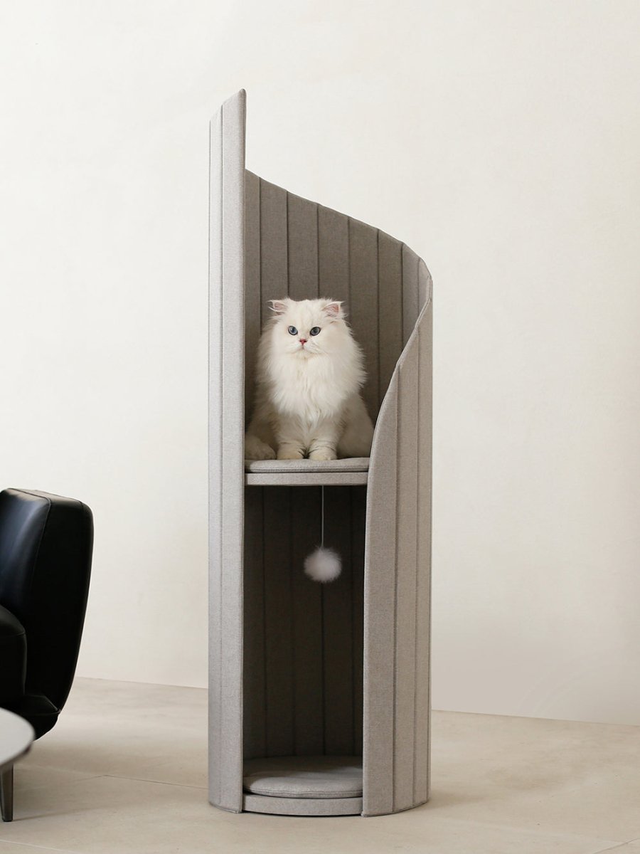 time-tower-modern-cat-tree-condo_grey_1 - Pet Centric